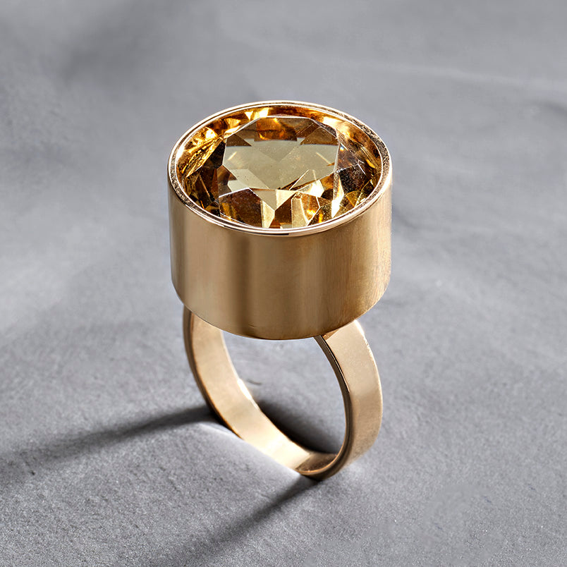 Citrine Ring by Aage Albing