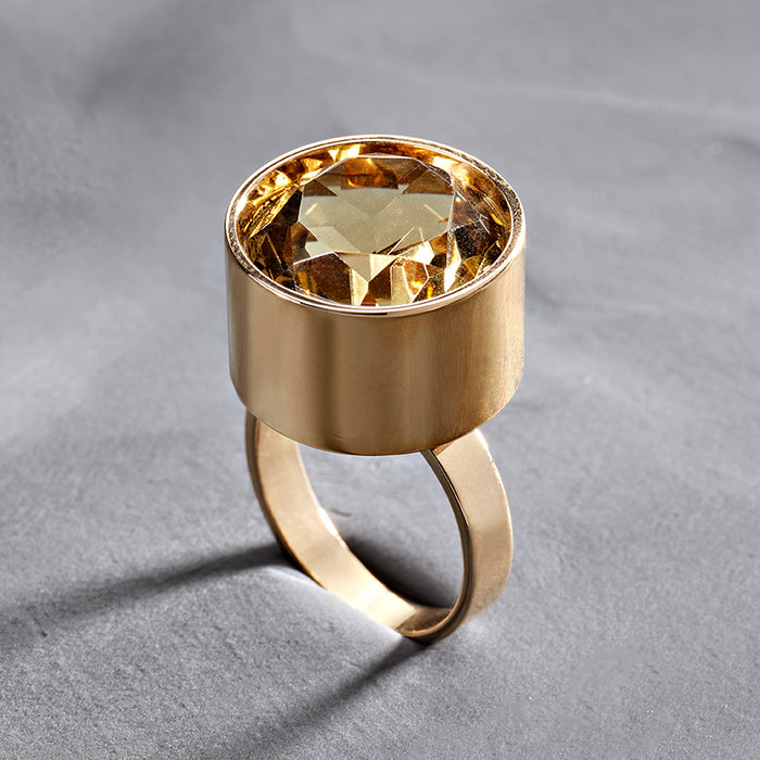 Citrine Ring by Aage Albing